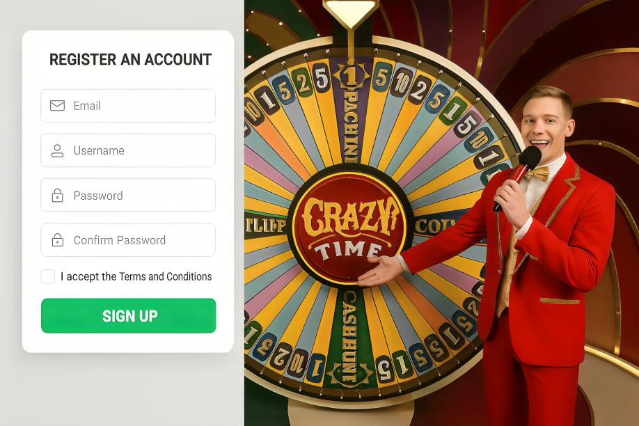Register an Account at a Casino Offering Crazy Time