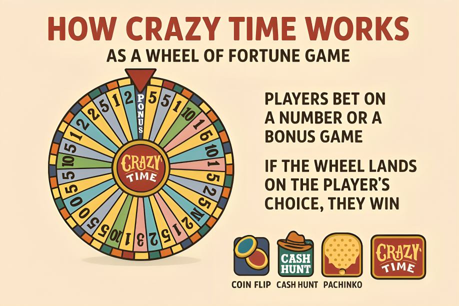 How Crazy Time Works as a Wheel of Fortune Game