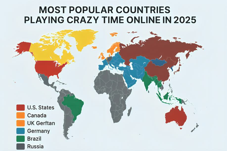 Most Popular Countries Playing Crazy Time Online In 2025
