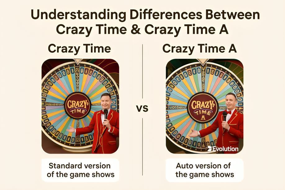 Understanding Differences Between Crazy Time & Crazy Time A