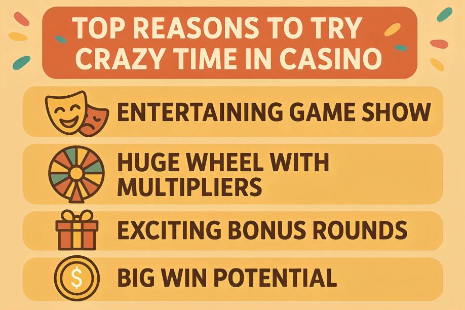 Top Reasons Crazy Time To Try In Casino